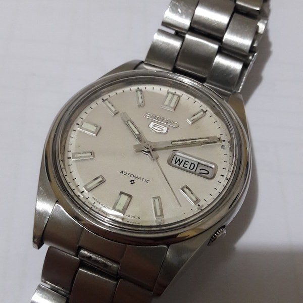 Seiko 5 Automatik 62mas Zifferblatt 6309-8220 Original 1978 Modell seltene Vintage Uhr