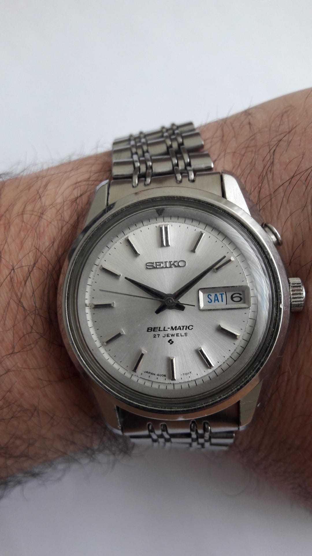#SEIKO腕時計 AT 4006-7012 #ベルマチック　27石　#昭和希少 SEIKO腕時計 AT 4006-7012 #ベルマチック 27石 #昭和希少 - メルカリ