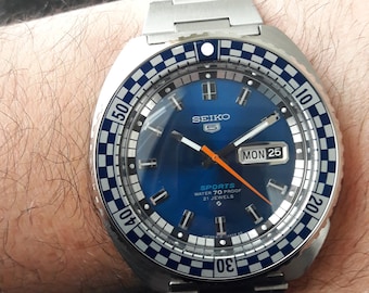 Seiko 5 Sports Automatic Rally Diver 6119-7173 Blue Dial