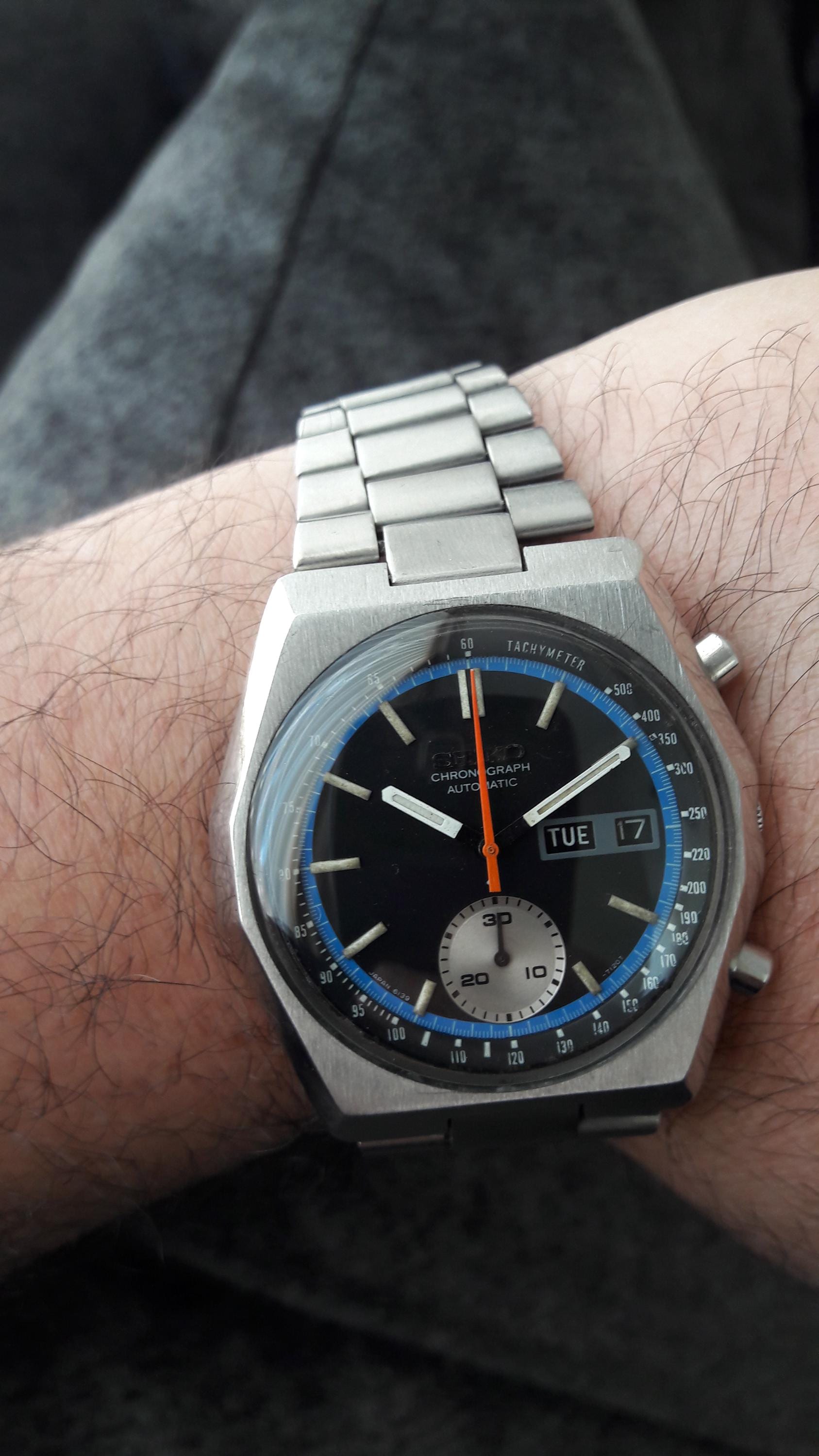 Montre Seiko Chrono 6139-8050 Speedtimer De 1975 - Occasion - Montre Bracelet Homme Vintage