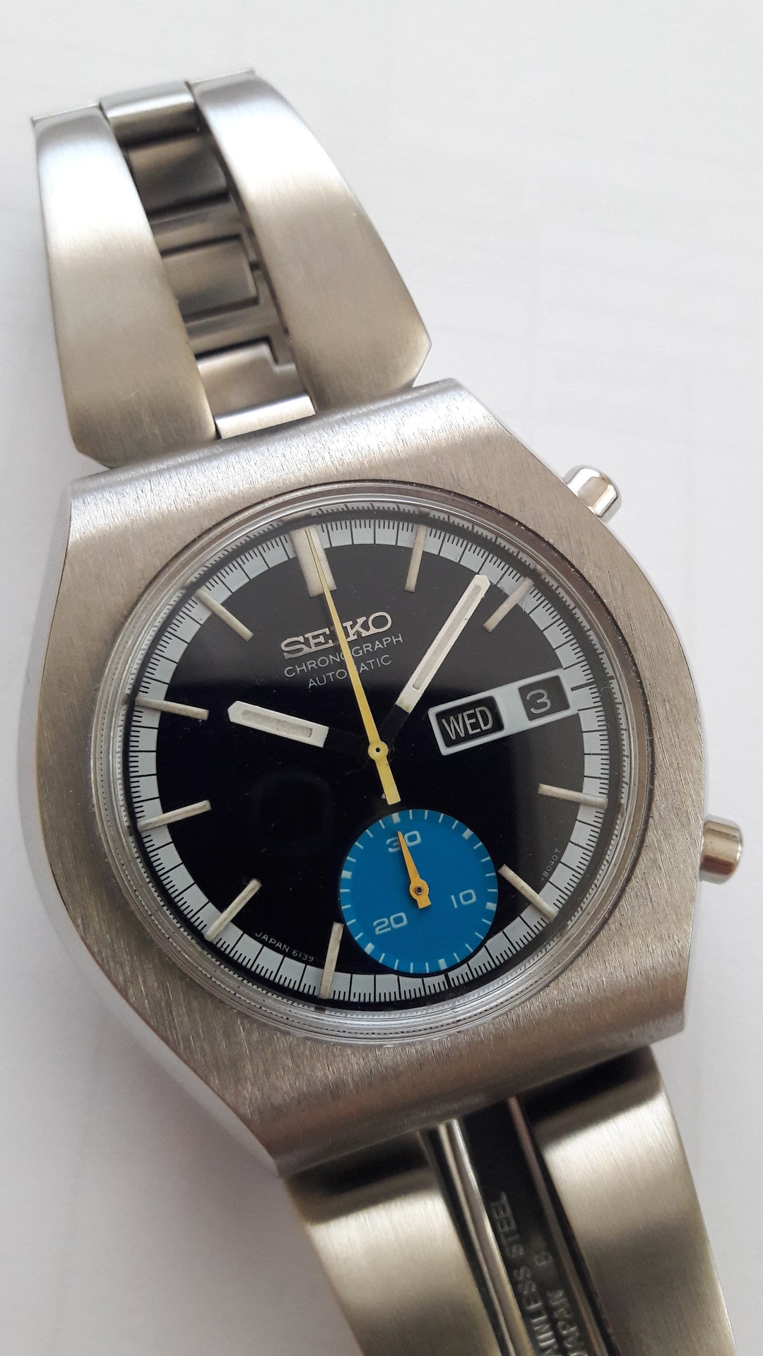 Seiko 6139-8020 Automatic Chronograph Rare Vintage Watch - Etsy