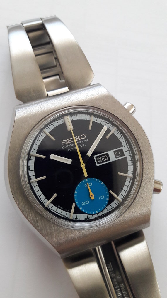 Seiko 6139-8020 Automatic Chronograph Rare Vintage Watch - Etsy Norway