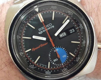 Vintage Seiko 6139-7020 Automatic Chronograph Speed Timer Watch - Etsy
