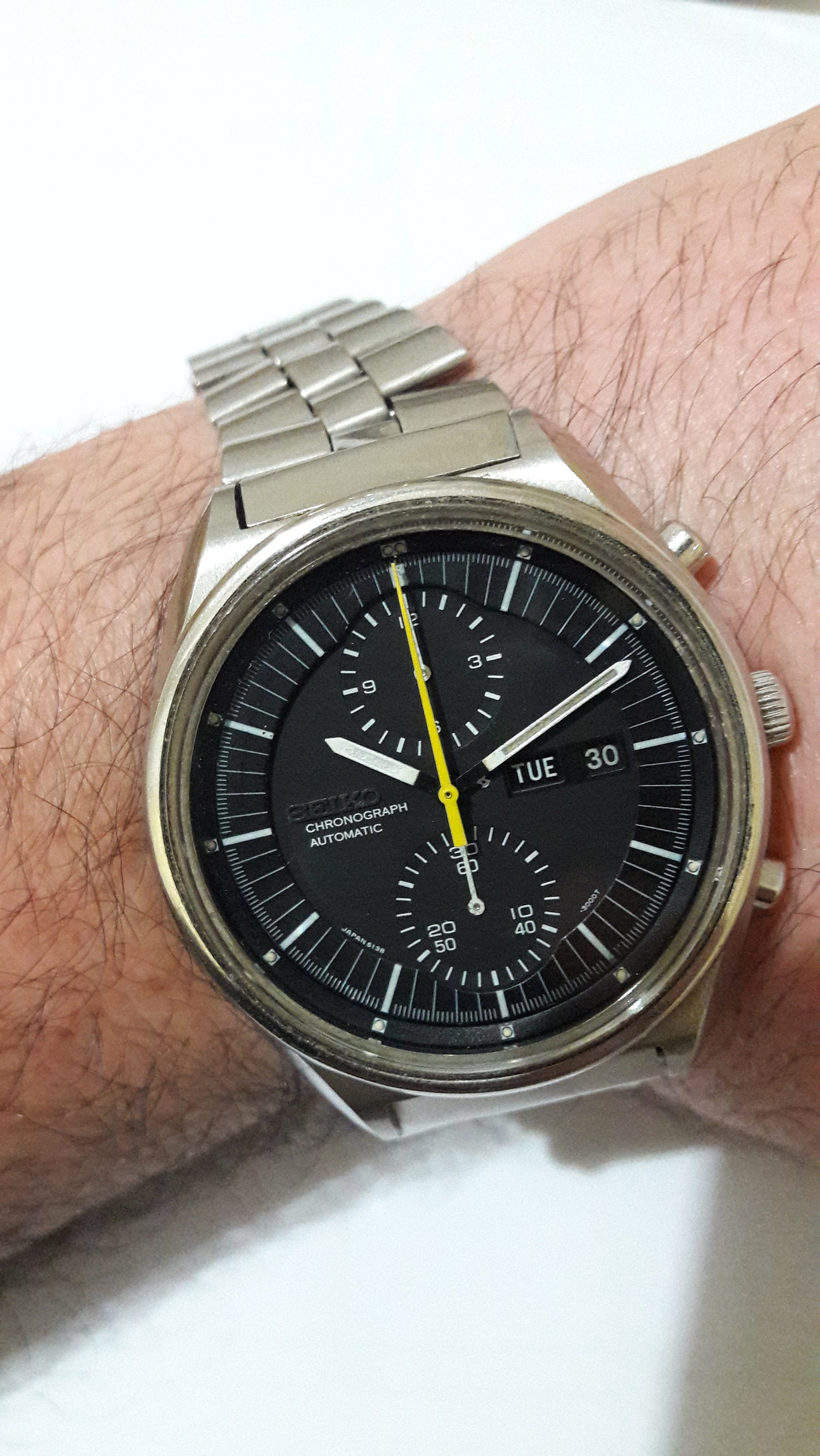 Seiko Automatic Chronograph 6138-3002 Jumbo Model Original 1977