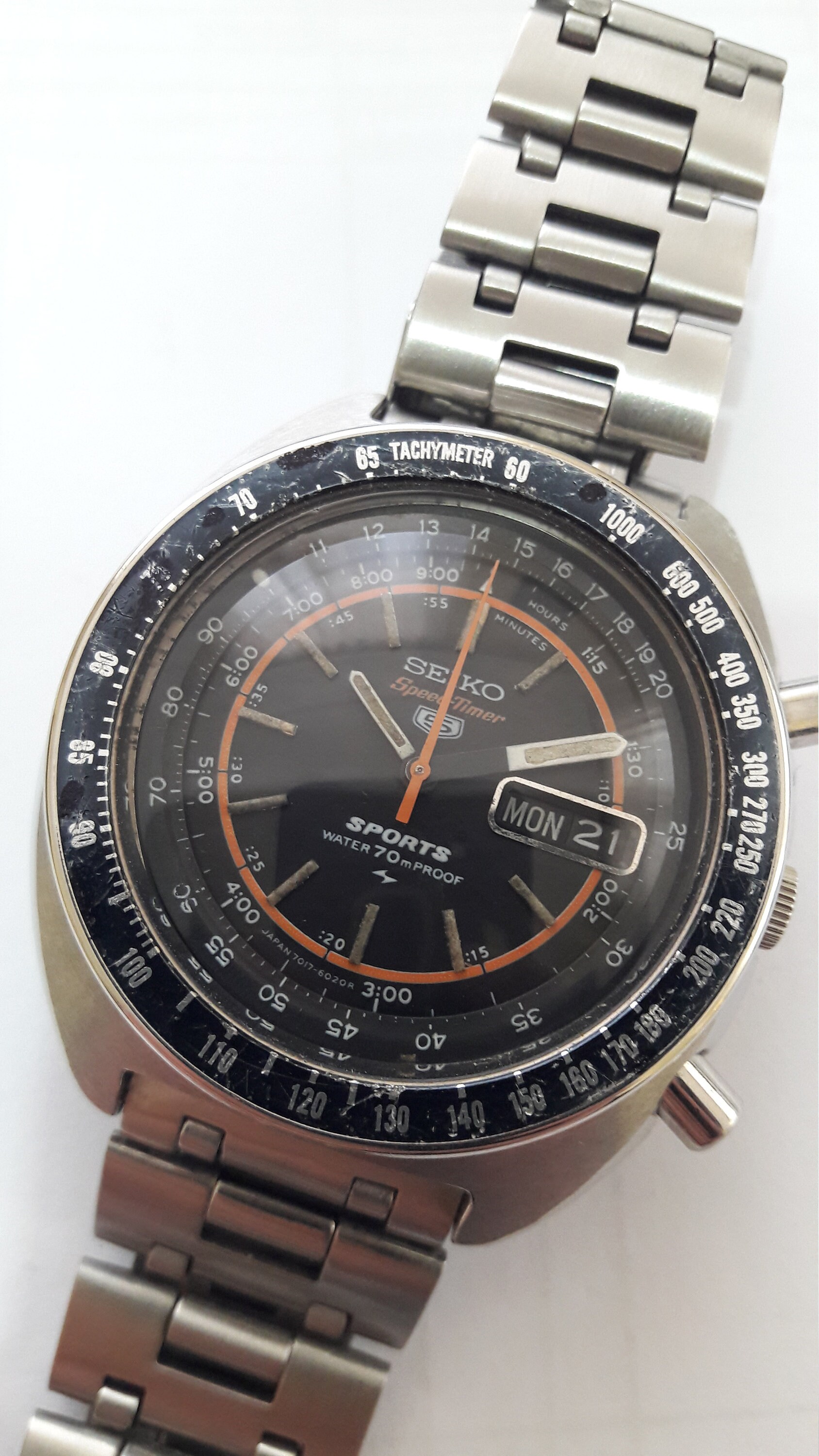 Seiko 5 Sports Speed Timer JDM 7017-6020 Water70m Proof 1970 - Etsy Ireland