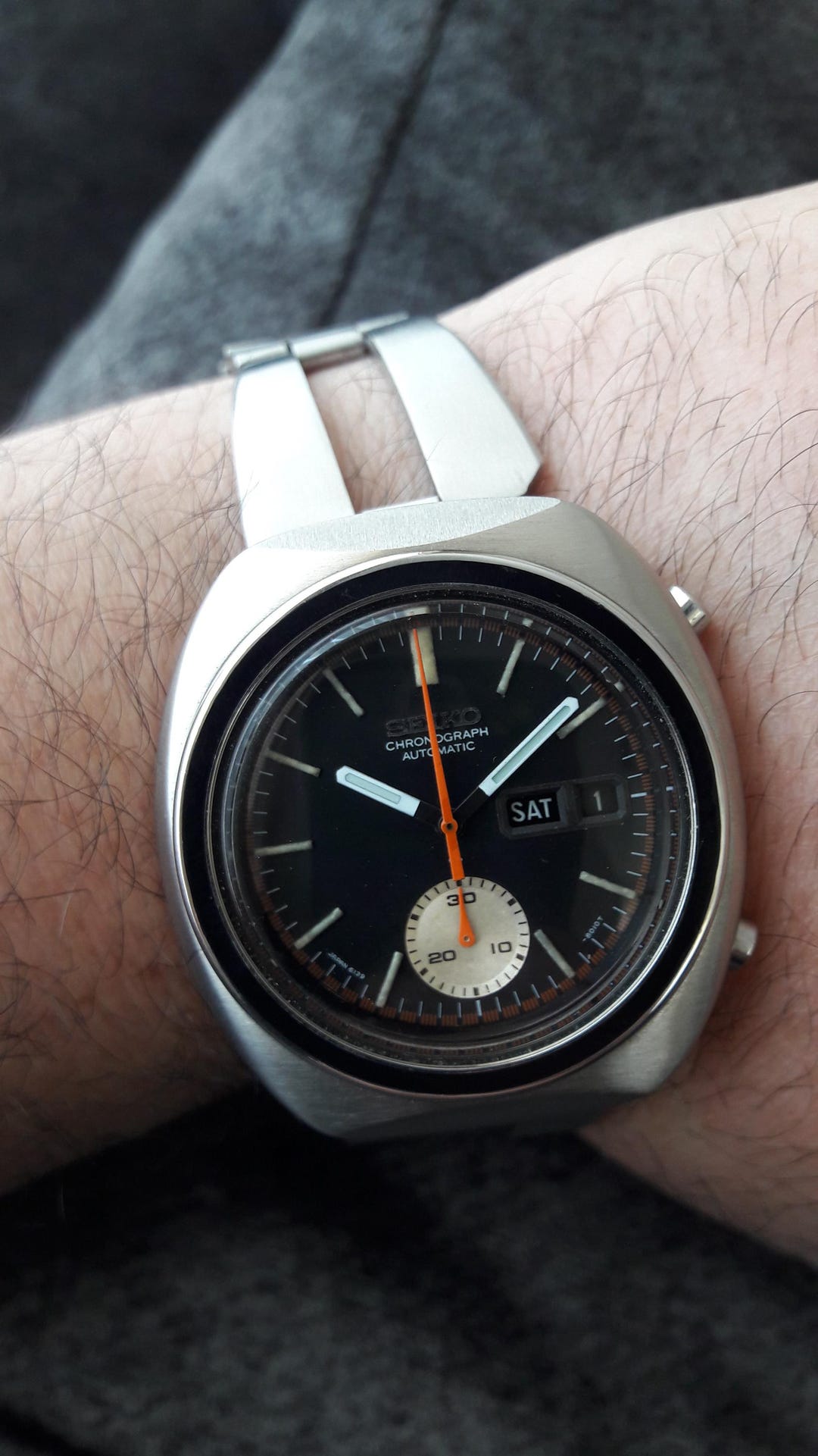 Vintage Seiko 6139-8002 Automatic Chronograph Rally Watch (1972