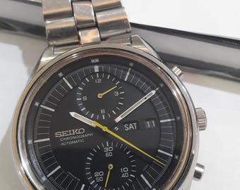 Seiko 6138-3002 Jumbo Automatic Chronograph Original 1976 Model