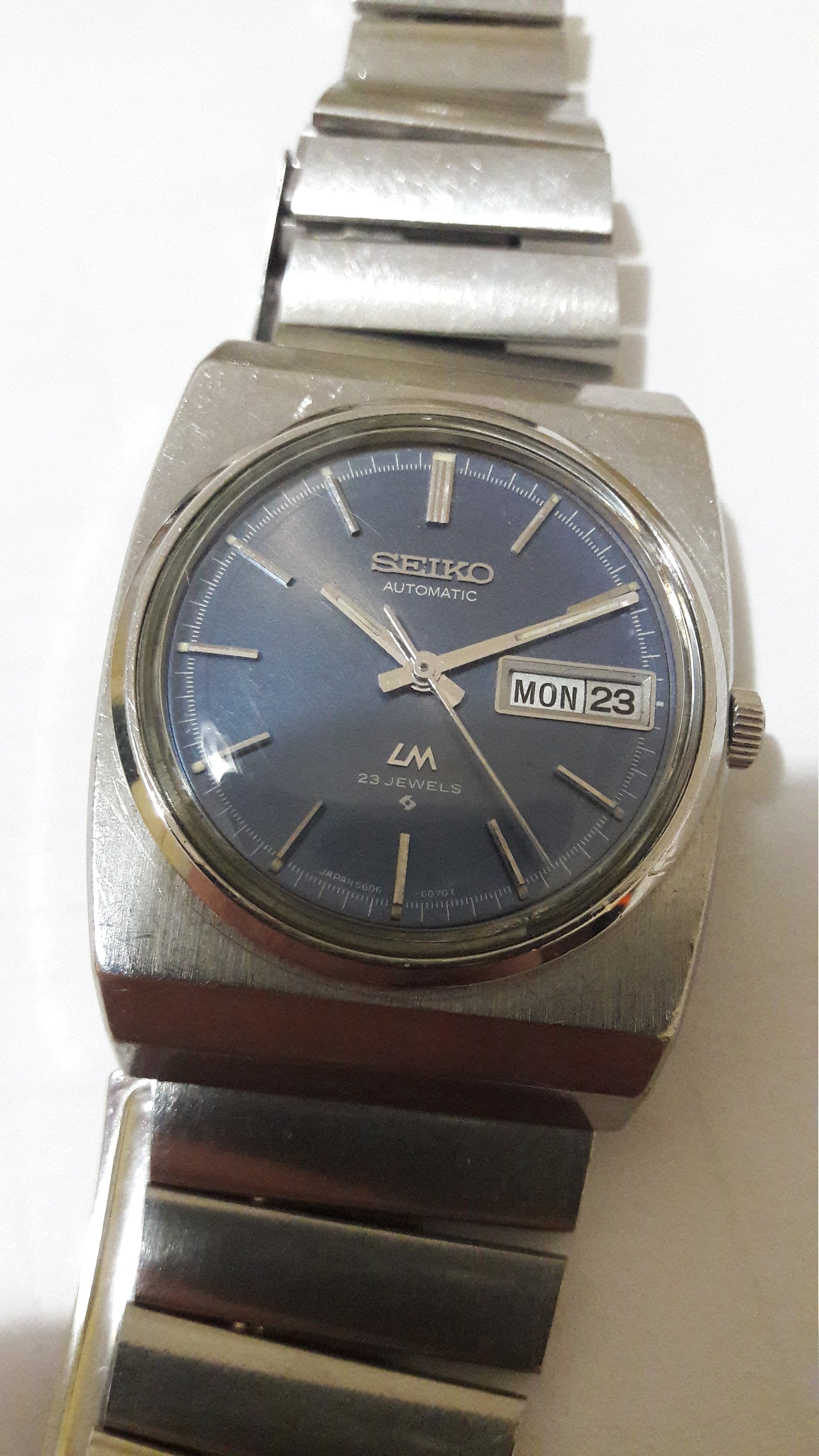 Seiko Automatic Ice Blue Dial LM 5606-6020 Full - Etsy Australia