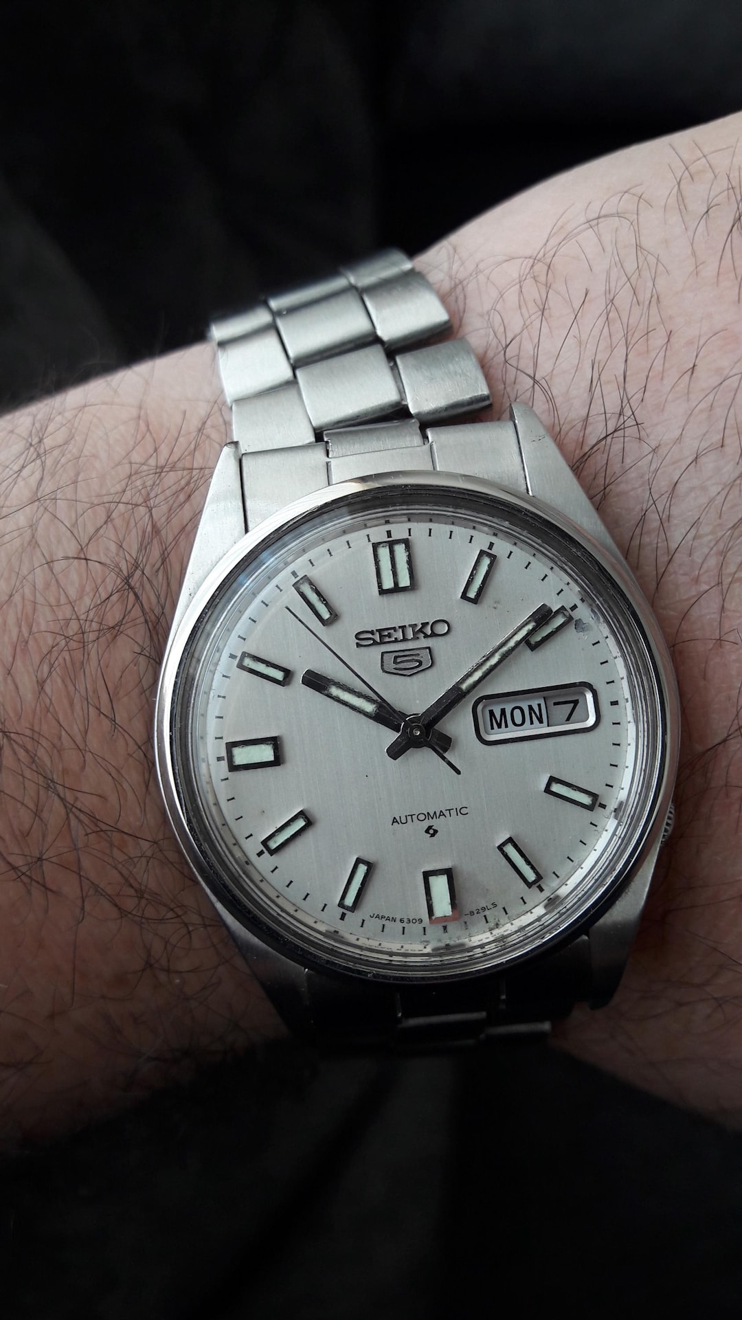Seiko 5 Automatic 62mas Dial 6309-8220 Original 1978 Model Rare