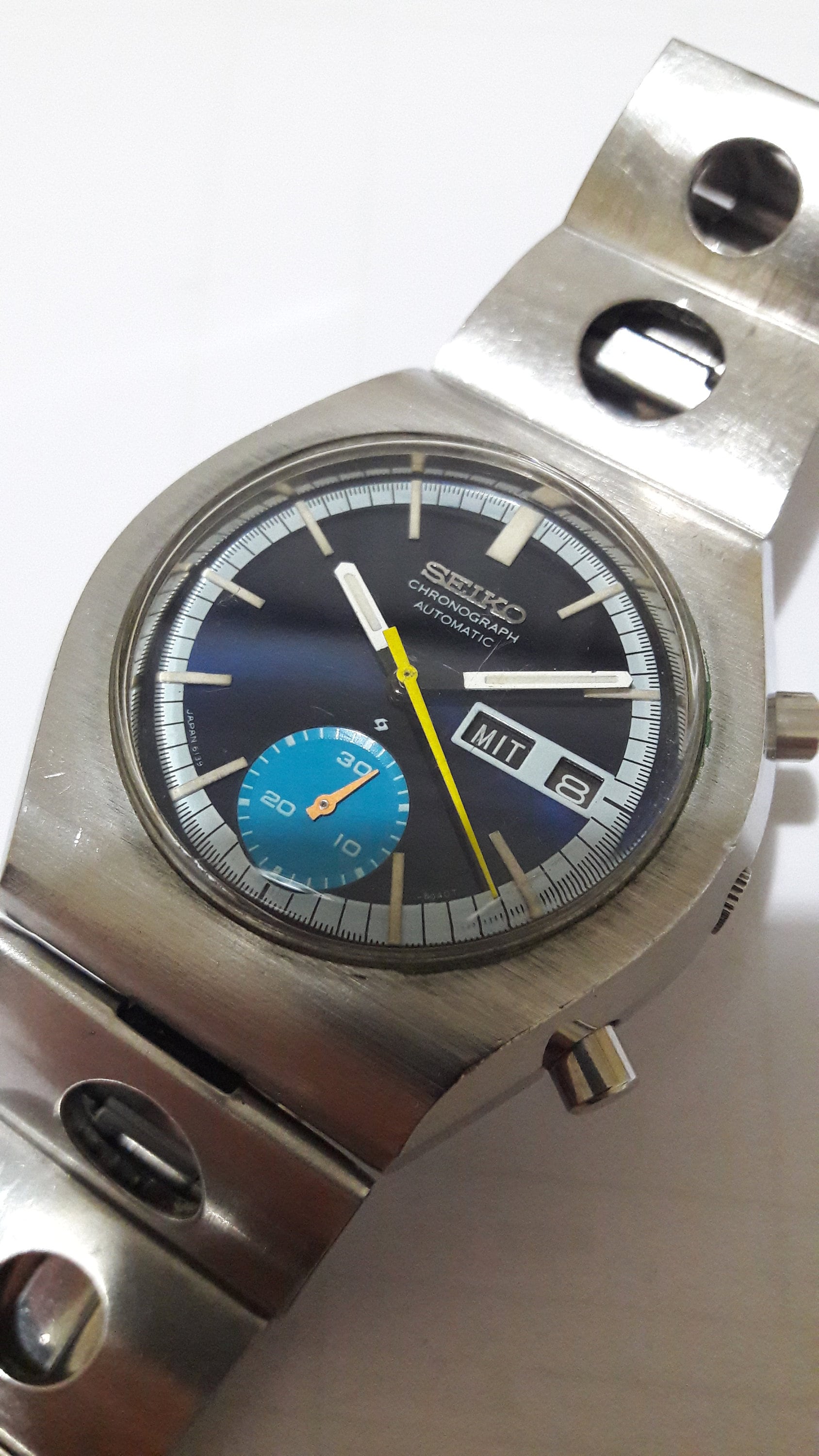 Vintage Seiko Rally 6139-8020 Automatic Chronograph Full Original