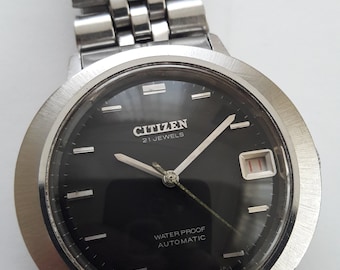 Citizen automatic 1970s dynamic model  62-5132  water proof  21 jewels very rare vintage watch