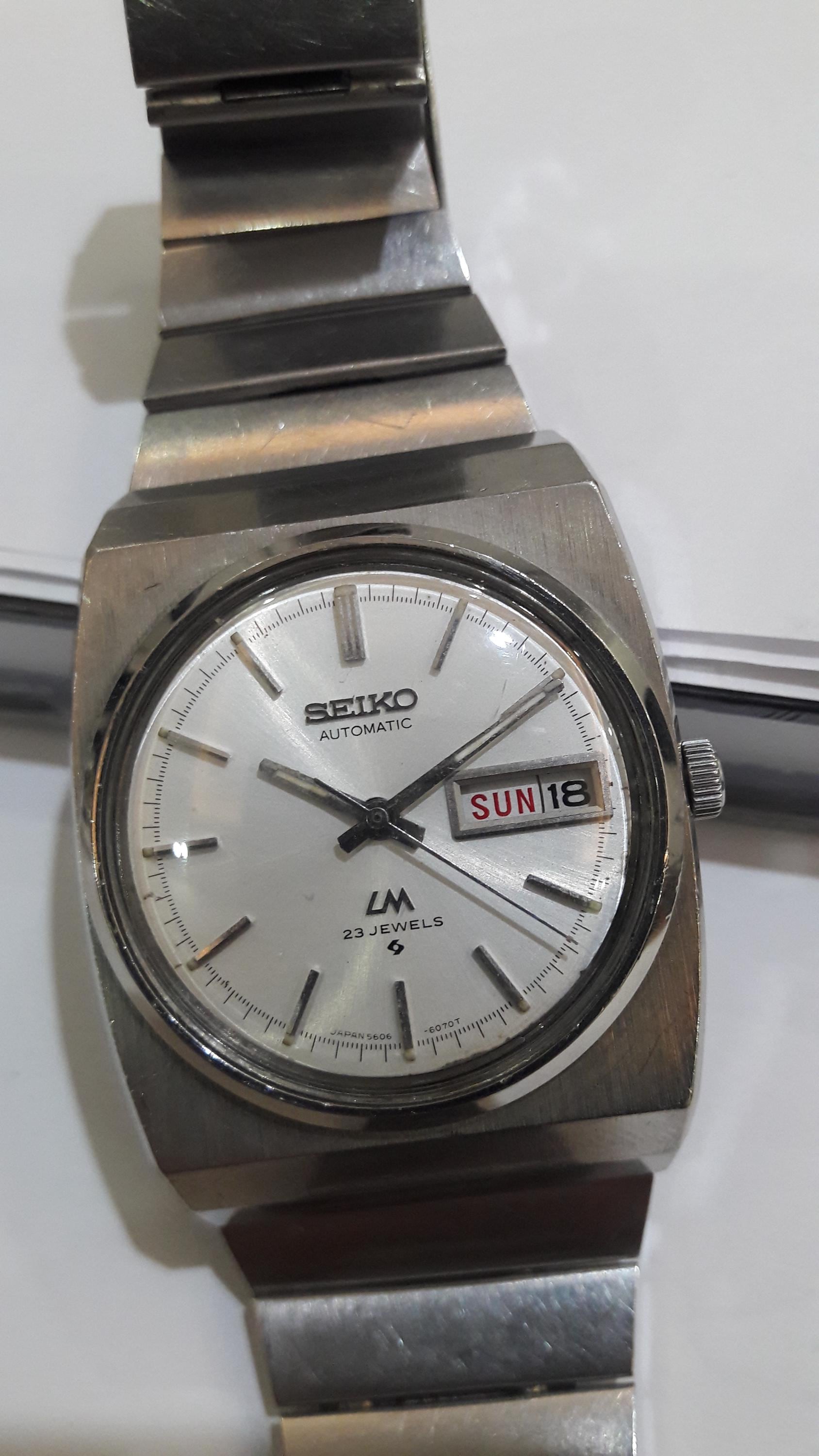 Seiko Lm 5606-6020 Automatic Full Original 1973 Model Very Rare