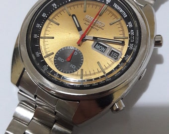 Seiko 6139-6012 Bruce Lee cronografo automatico originale modello 1974 raro orologio vintage