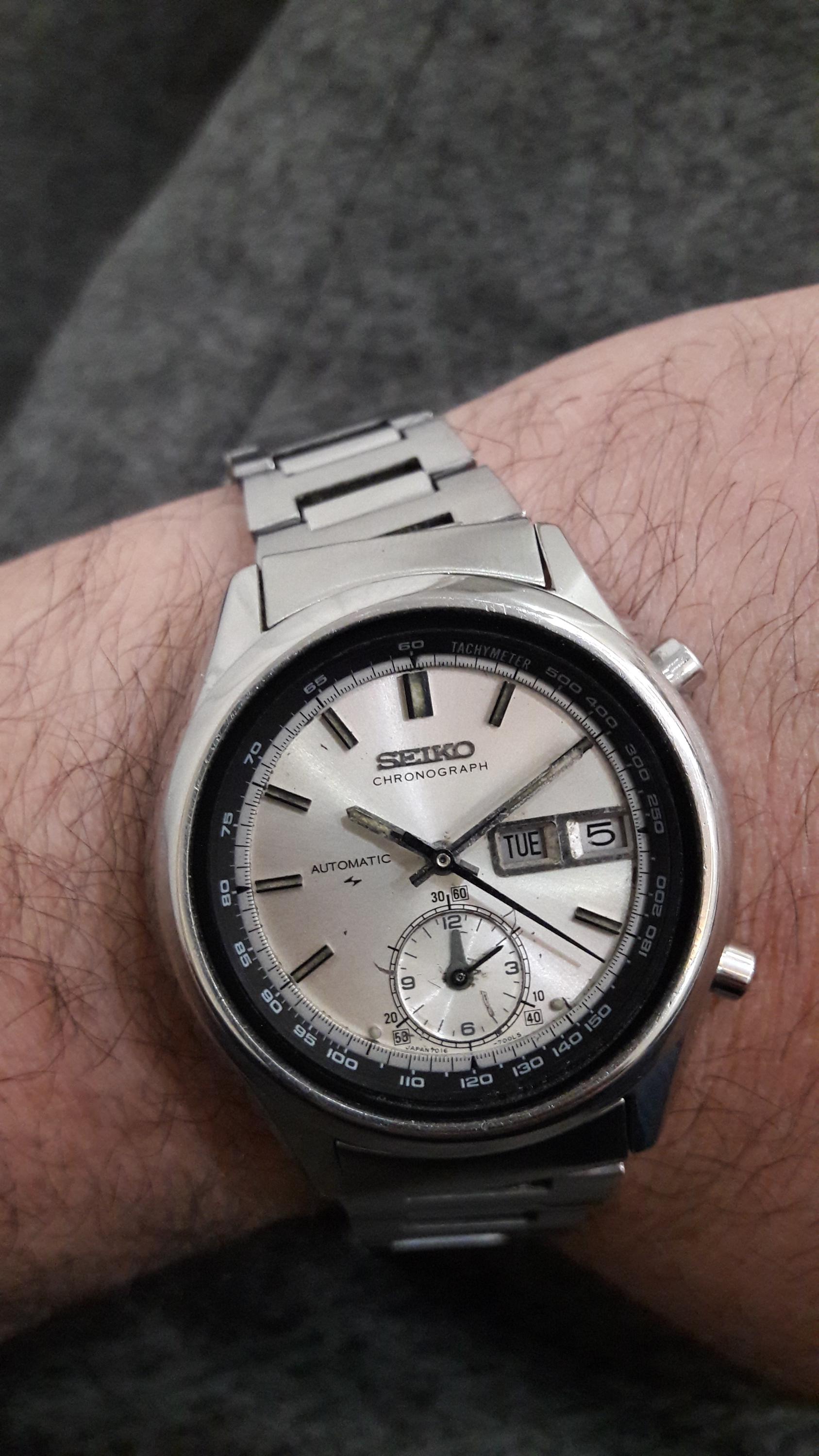 Seiko Automatic Chronograph and Flyback 7016-7000 Full Original