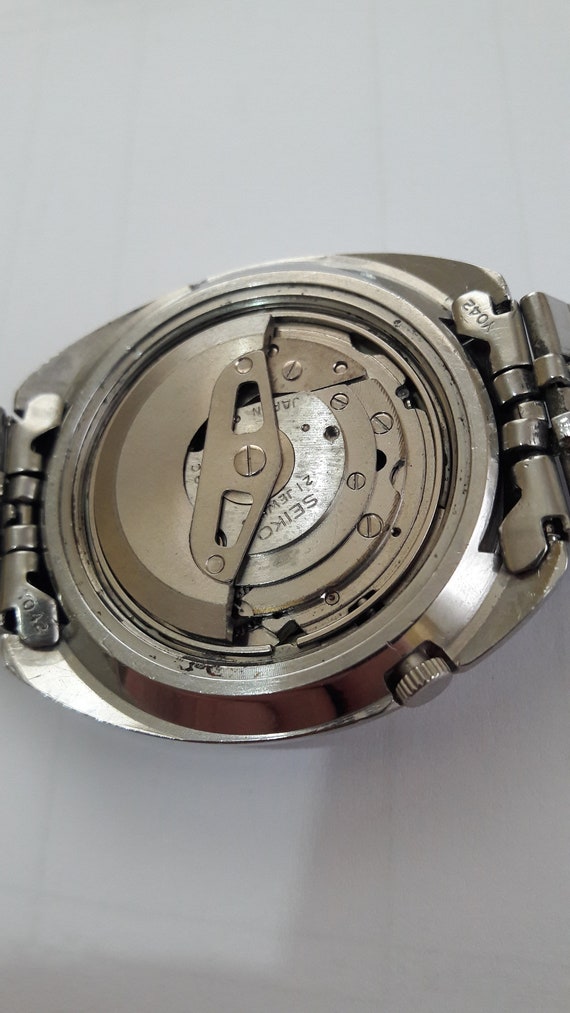 Seiko 5 automatic 6119 8540 blue dial full original 1975 model very rare vintage watch