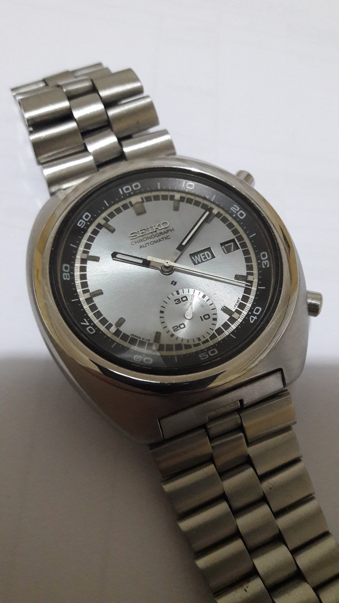 Seiko 6139 7002 Automatic Chronograph 1973 Model Very Rare Vintage Watch Etsy