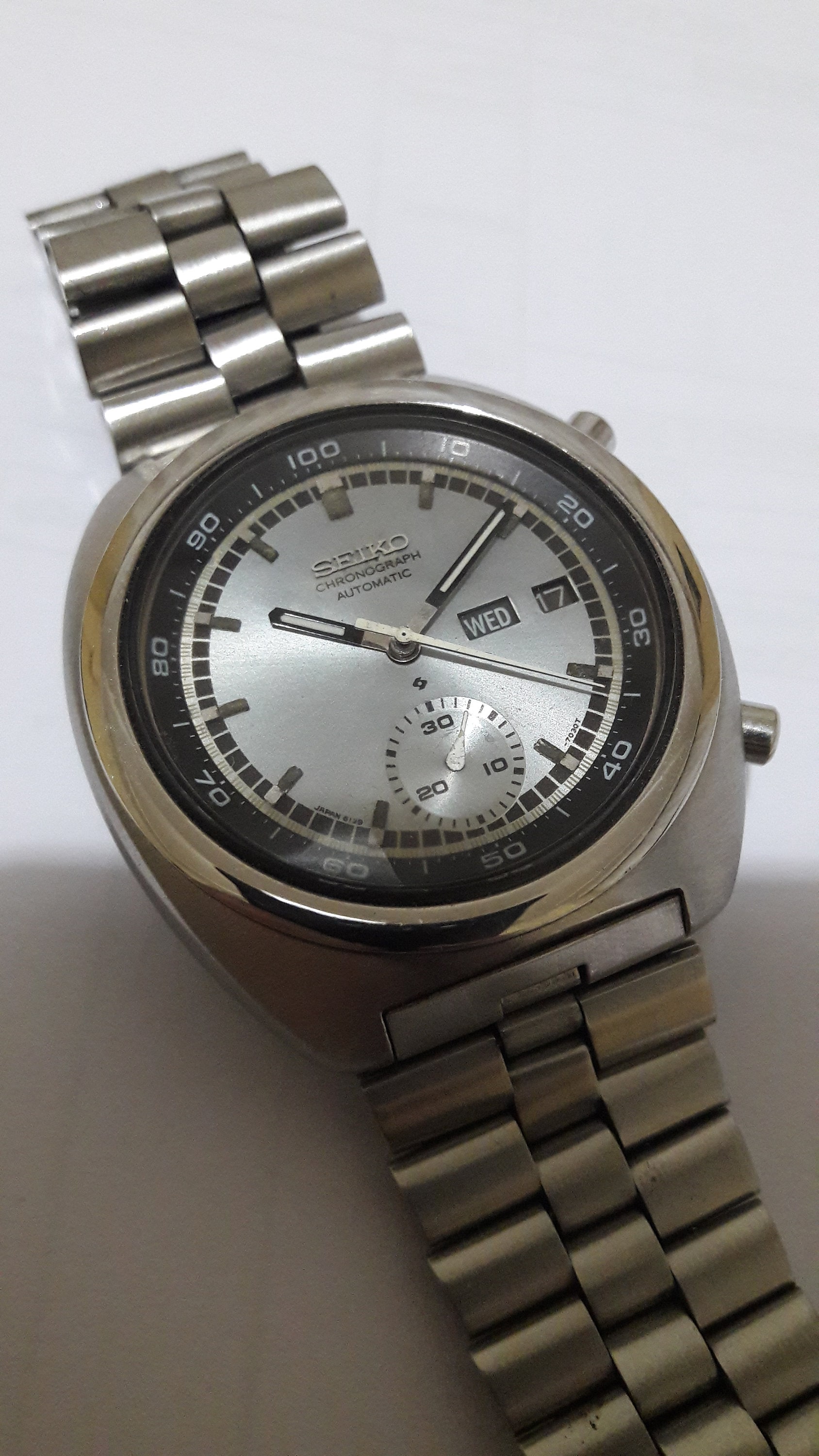 Seiko 6139-7002 Automatic Chronograph 1973 Model Very Rare