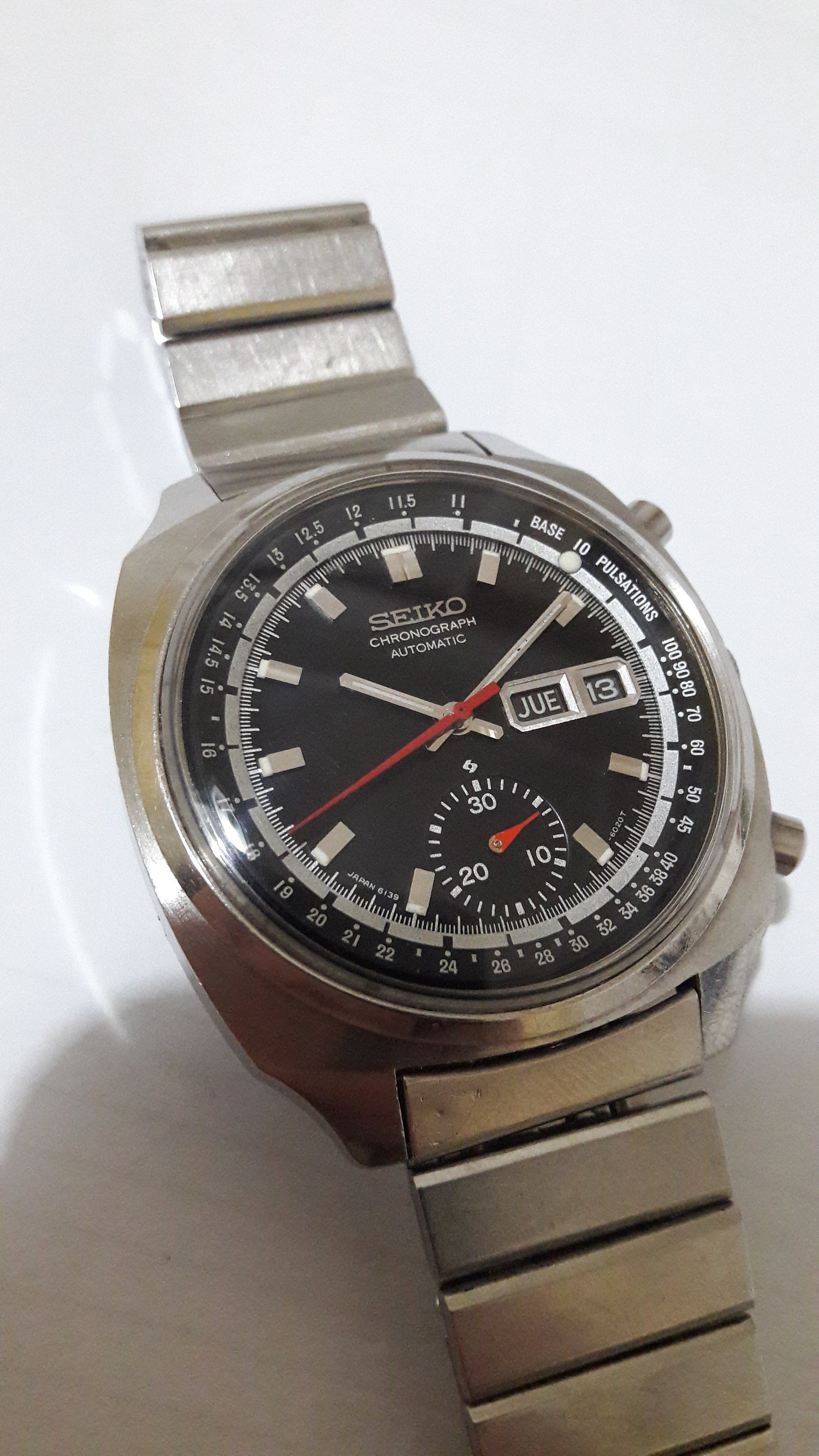 Seiko 6139-6020 PULSATIONS Automatic Chronograph Original 1969 