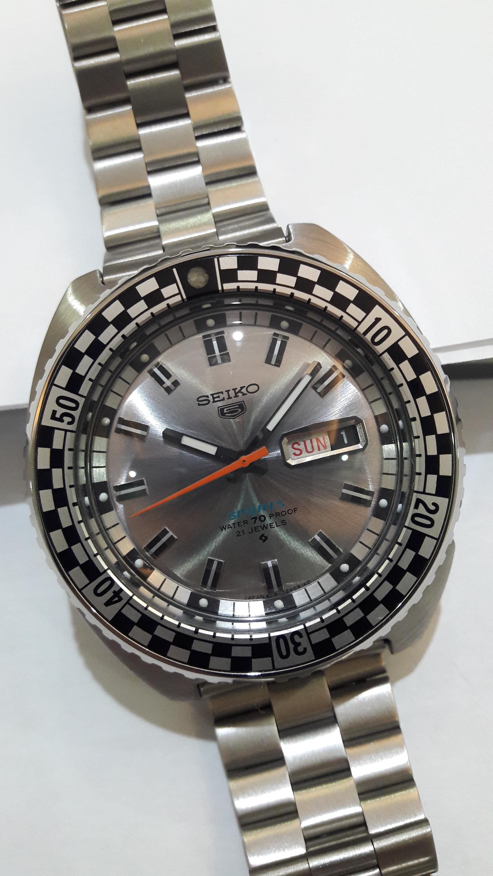 Vintage Seiko Sports Automatic Rally Diver 6119-7173 Rare 1970