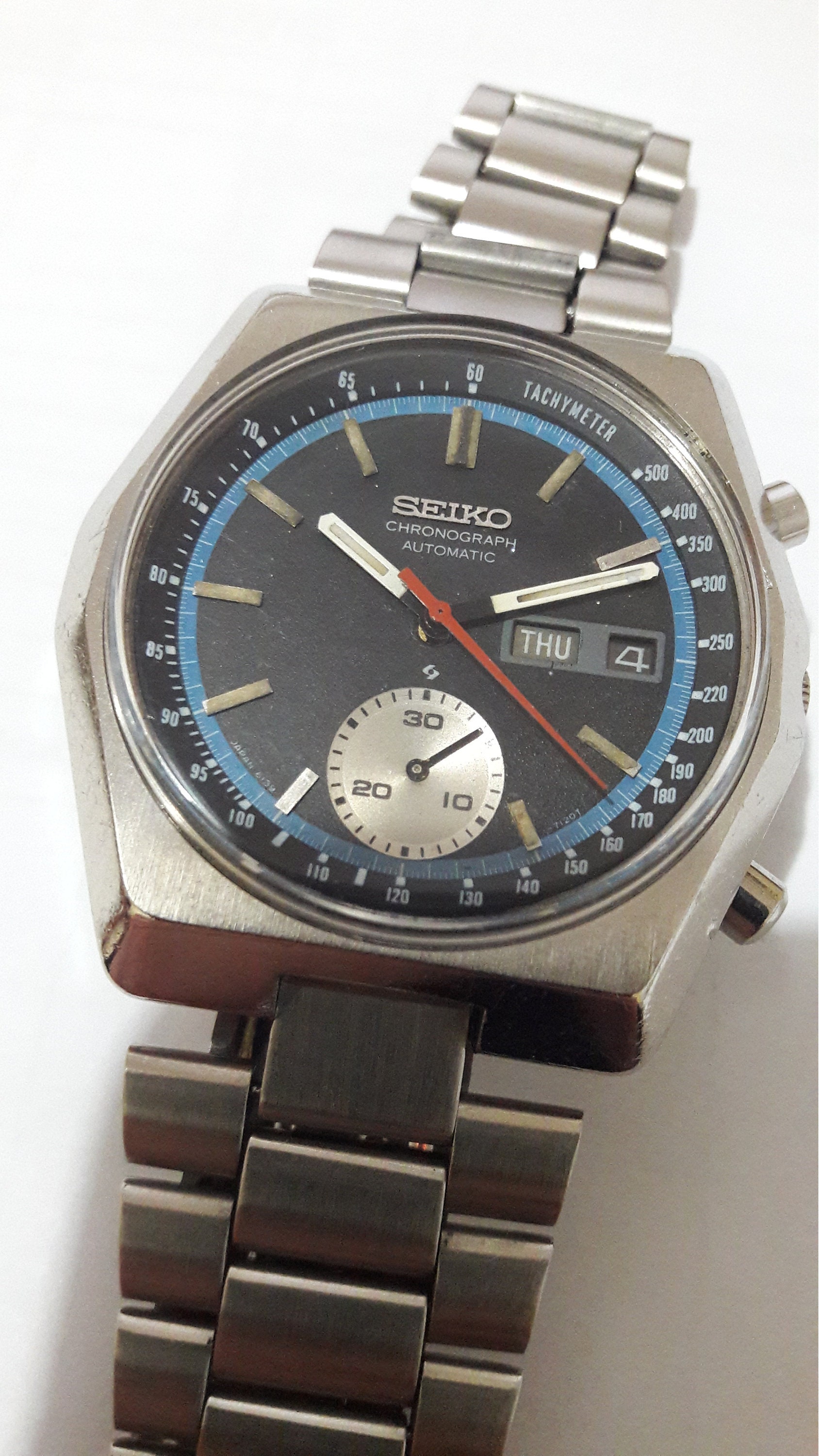 Seiko 6139-7080 Automatic Chronograph Rare Vintage Original 1977