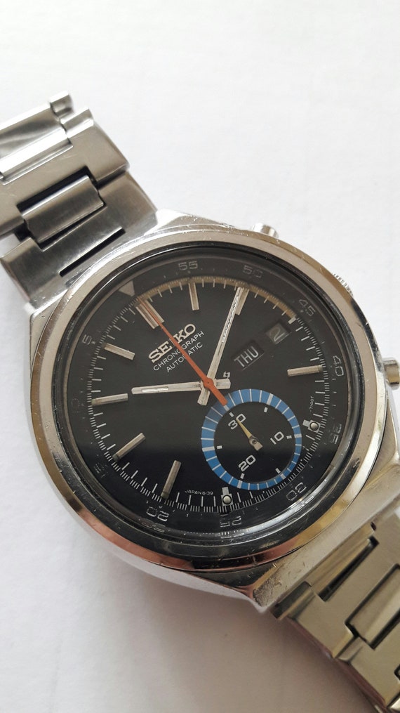 Seiko automatic chronograph sunrise model 6139-7… - Gem