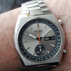 Seiko 6139-7080 Hexagon Automatic Chronograph Original 1974 Model