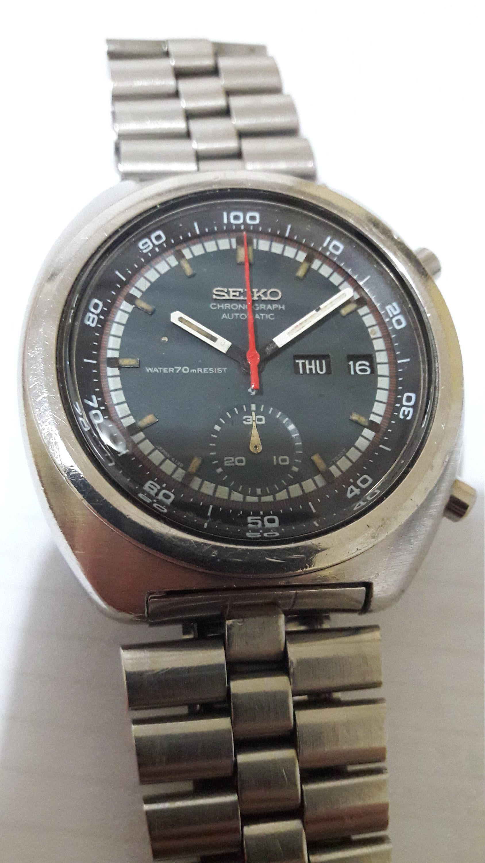 Seiko 6139-7002 Automatic Chronograph 1971 Model Very Rare - Etsy Hong Kong