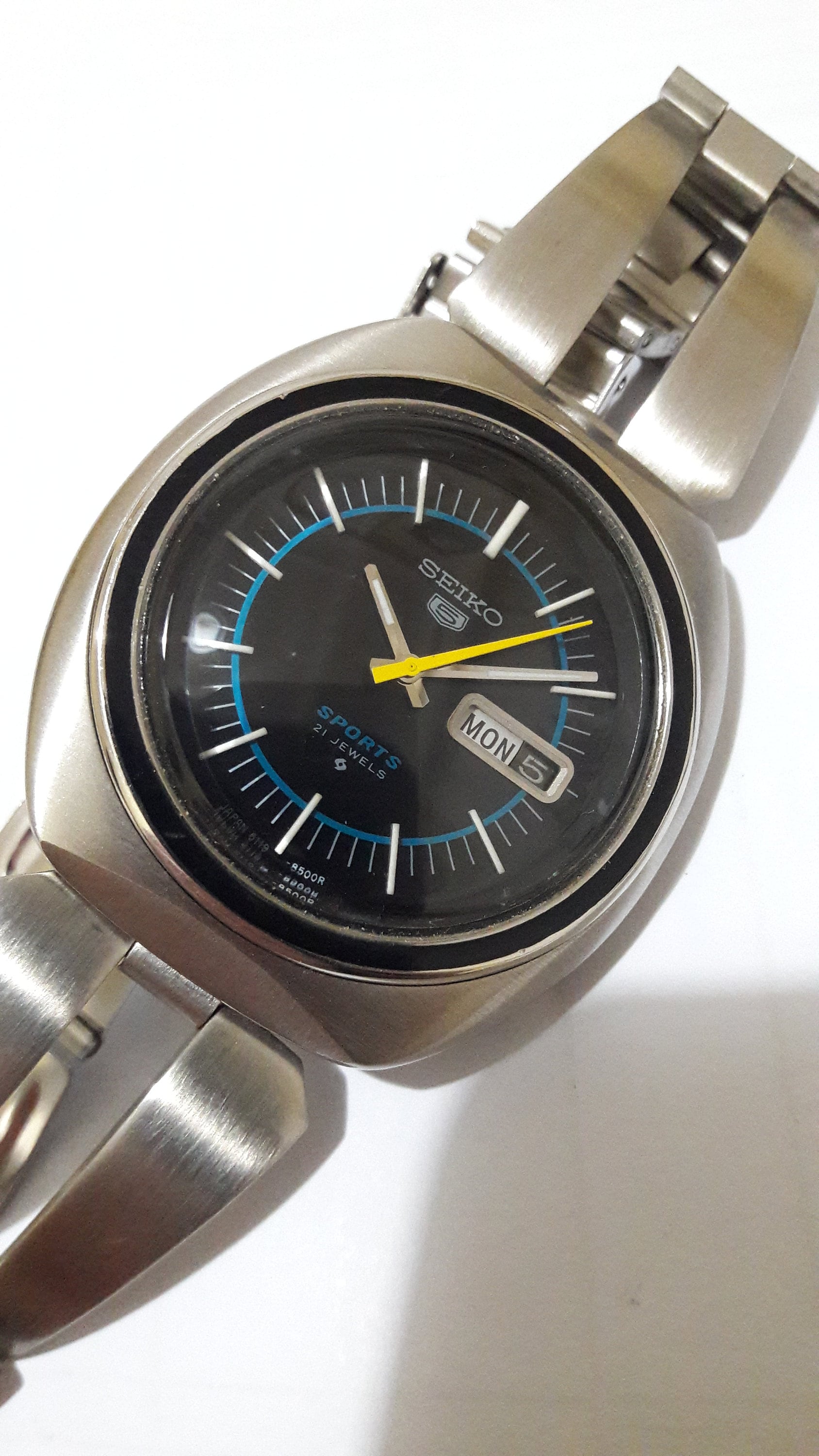 Seiko 5 Automatic Sports 6119-8450 Model  Rare - Etsy