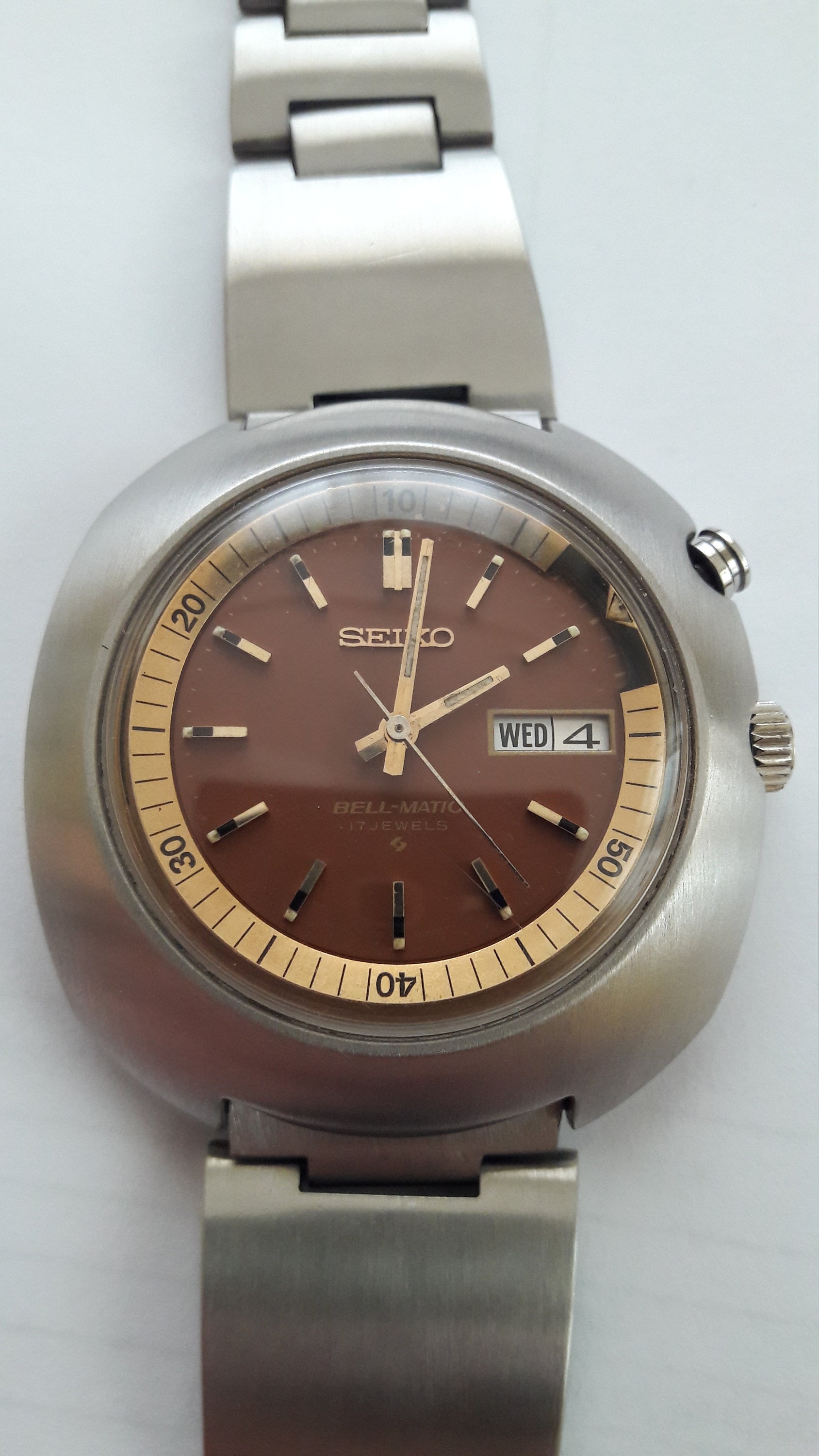 Seiko Bellmatic Automatic Alarm 4006-6001 Ufo 1971 Model Very Rare