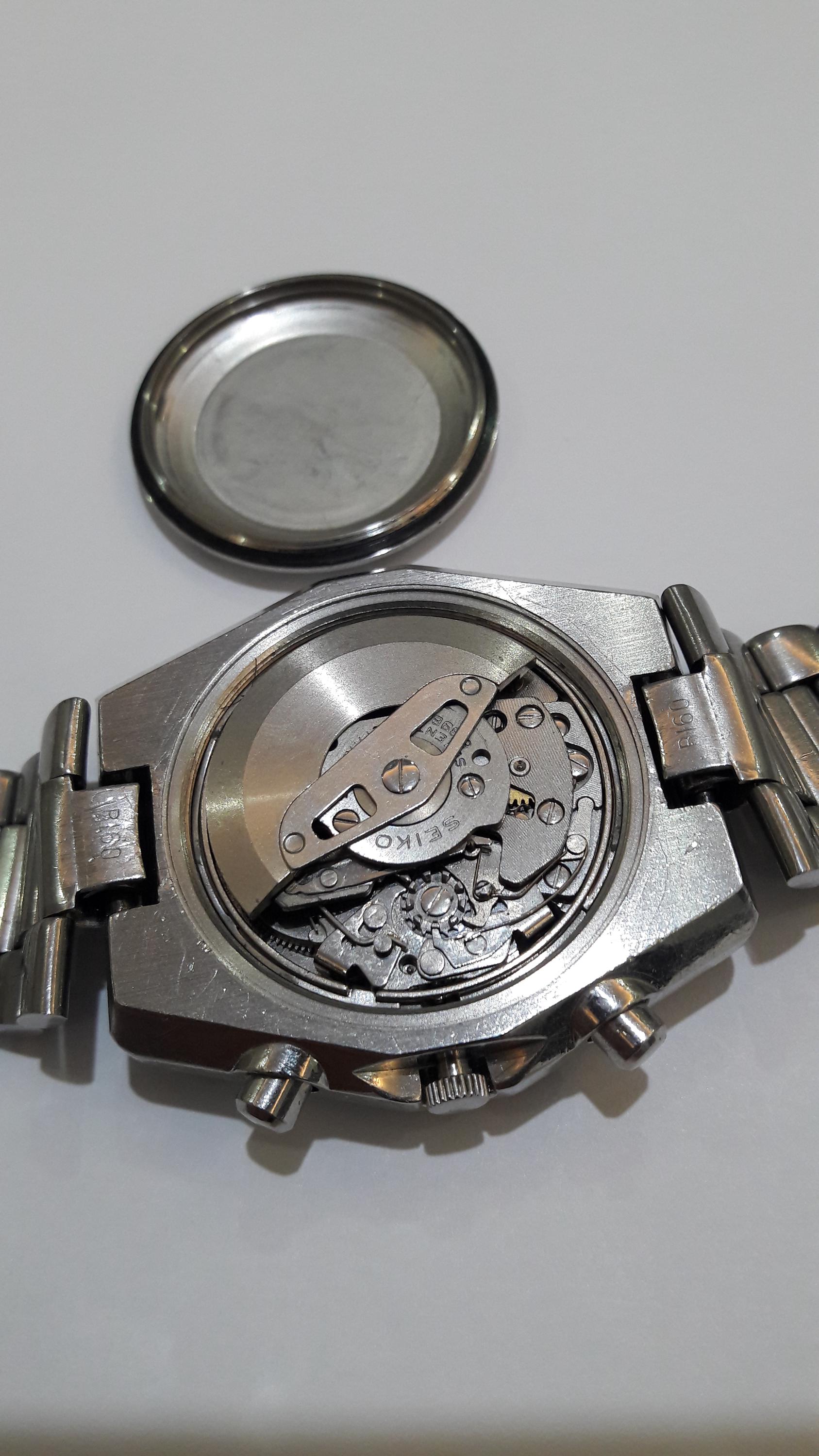 Vintage Seiko Hexagon 6139-7080 Automatic Chronograph Original
