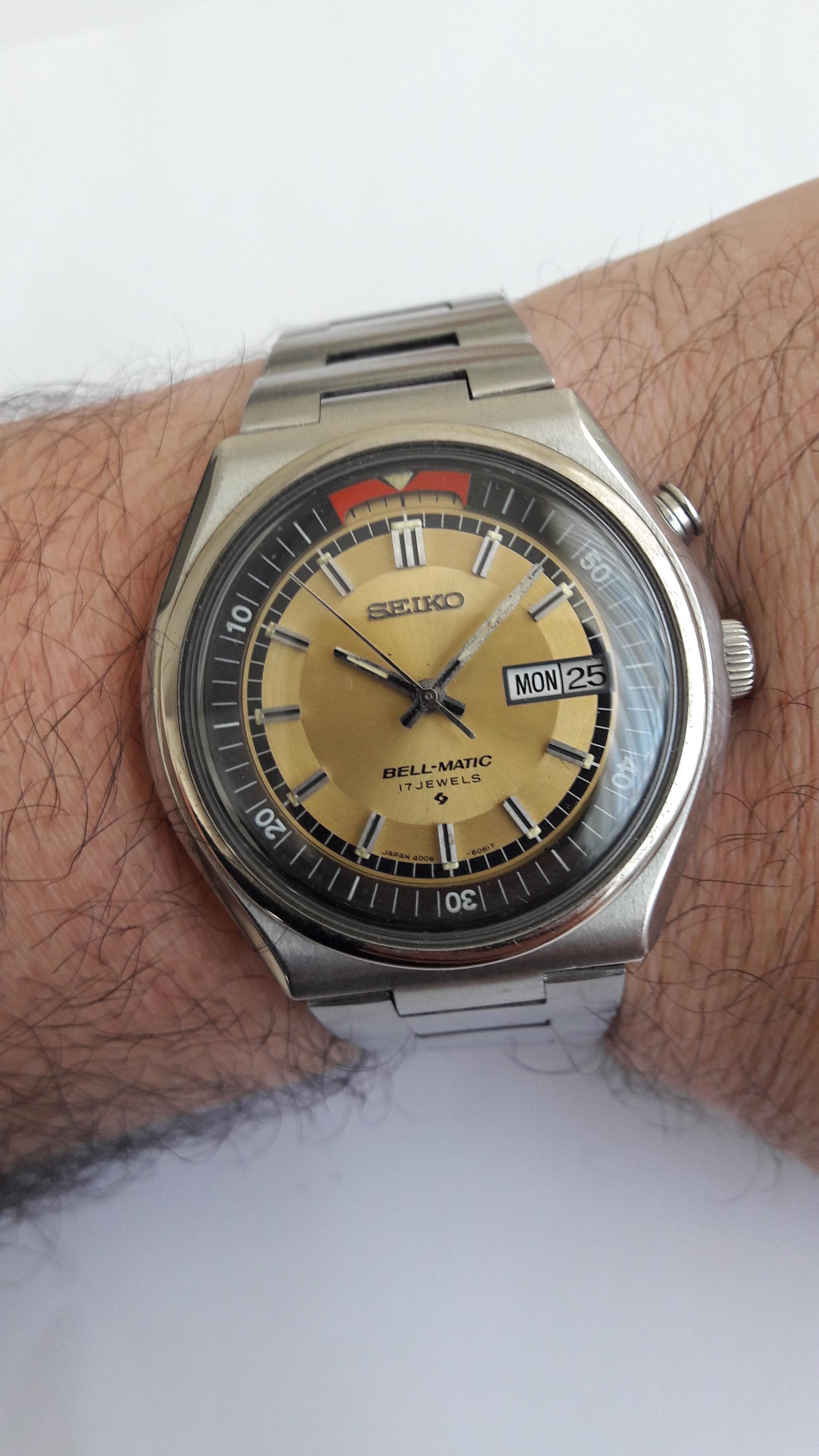 Seiko Automatic Bellmatic Alarm 4006-6040 Full Original 1977 Model