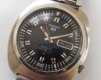 Seiko 5 Sports Diver Automatic 7019-6000 JDM Water Proof 1969 