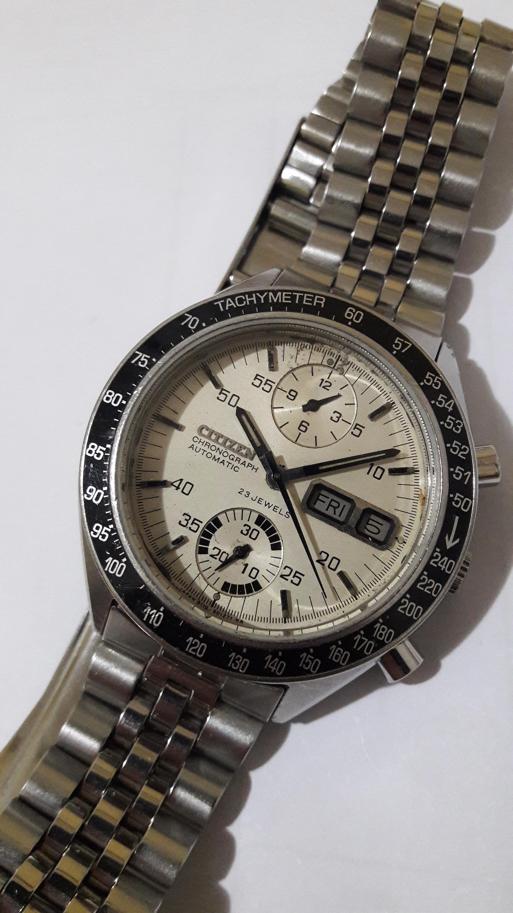 Citizen Speedy Automatic Chronograph and Flyback 67-9356 Original