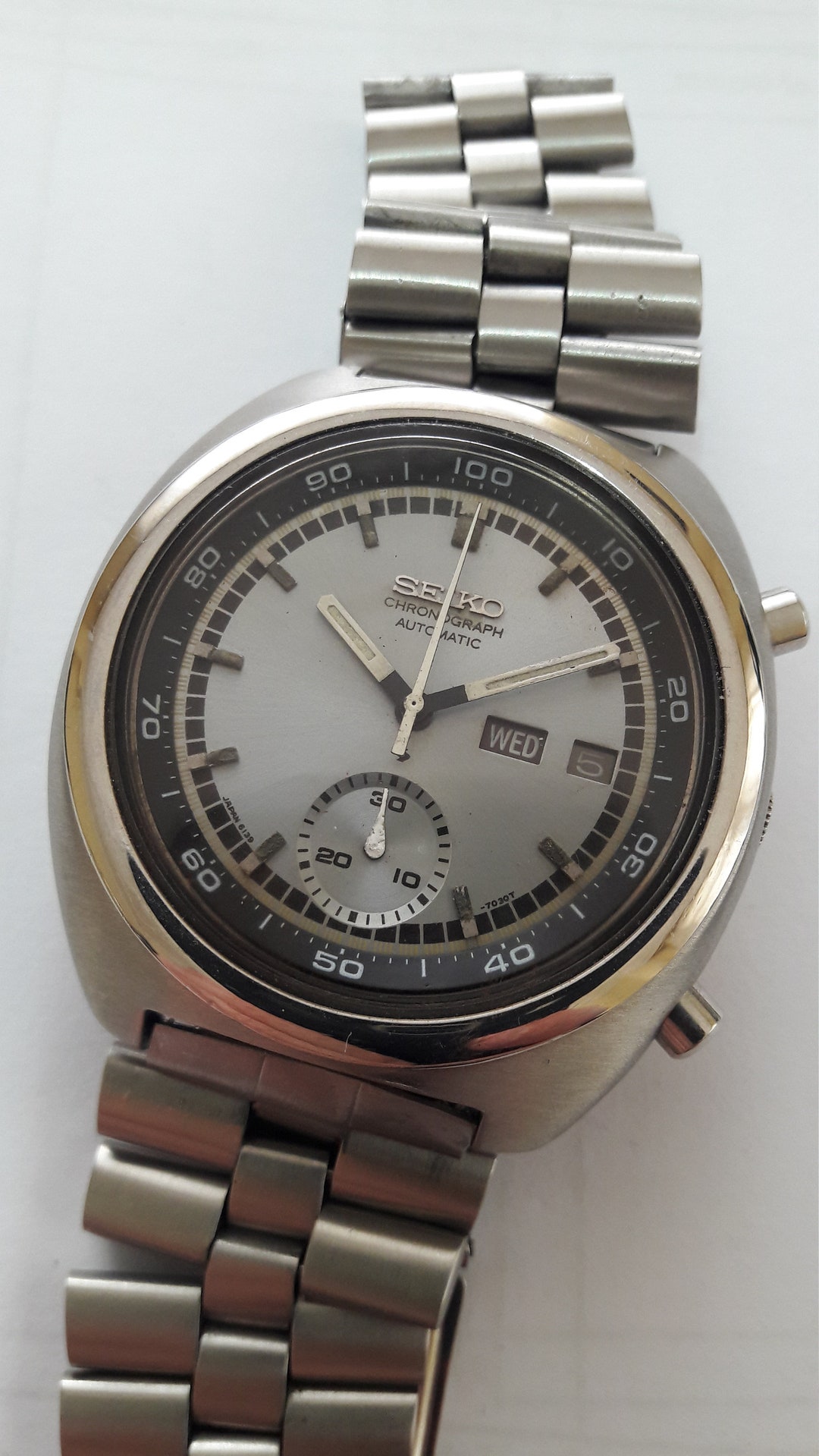 Seiko 6139-7002 Automatic Chronograph 1973 Model Very Rare - Etsy Hong Kong