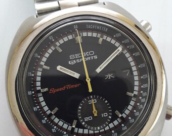 Seiko 5 Sports Speed Timer JDM 6139-7012 Automatic Chronograph - Etsy