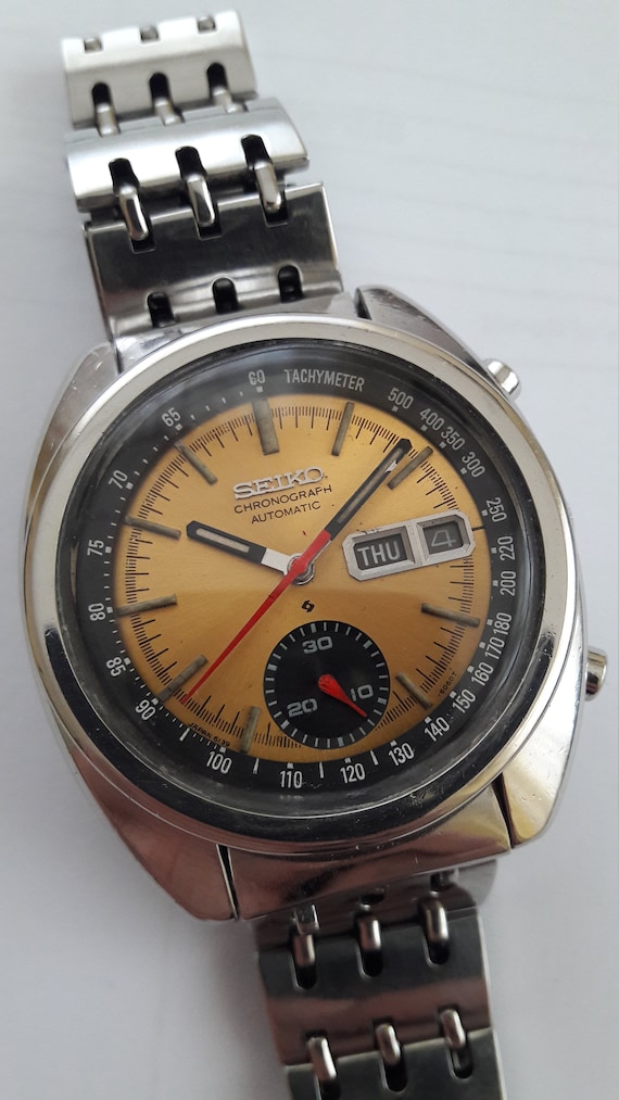 Seiko Automatic Chronograph Full Original bruce Lee - Etsy