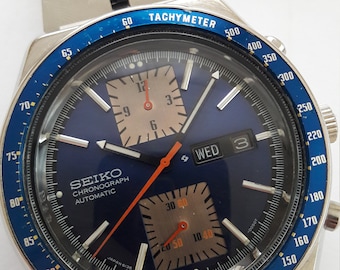 Vintage Seiko kakume 6138-0030 automatic chronograph    (1977-September ) model full original rare vintage Watch