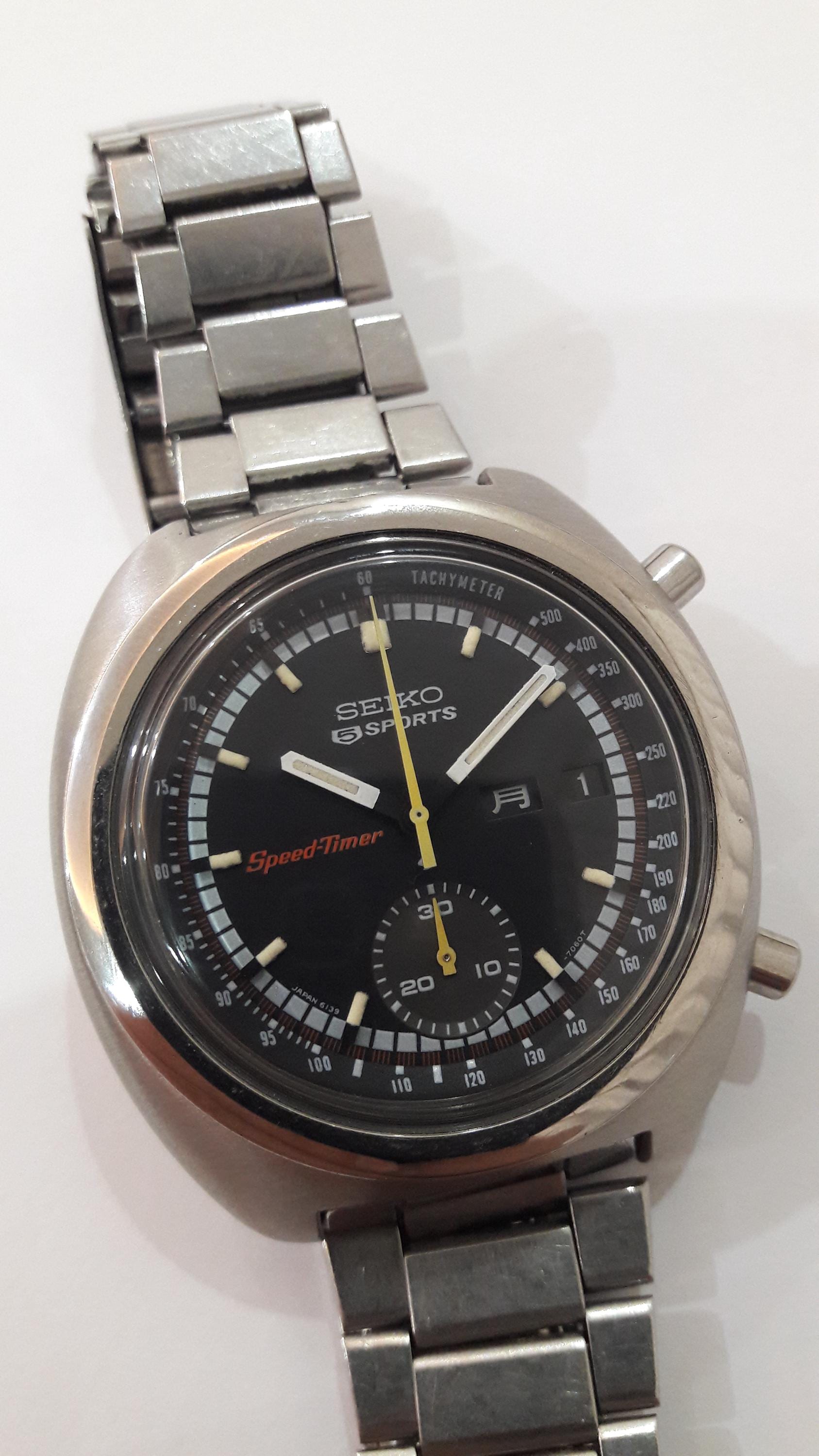 Seiko 6139-7012 Rally JDM Speed Timer Automatic Chronograph - 1971