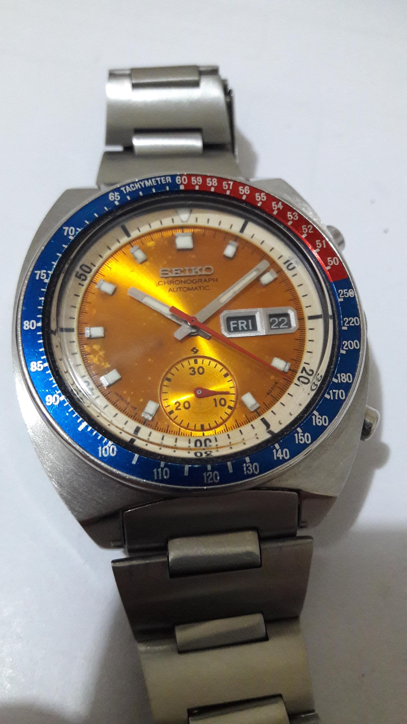 Seiko Pogue Pepsi Bezel Automatic Chronograph 6139-6002 Full - Main Image