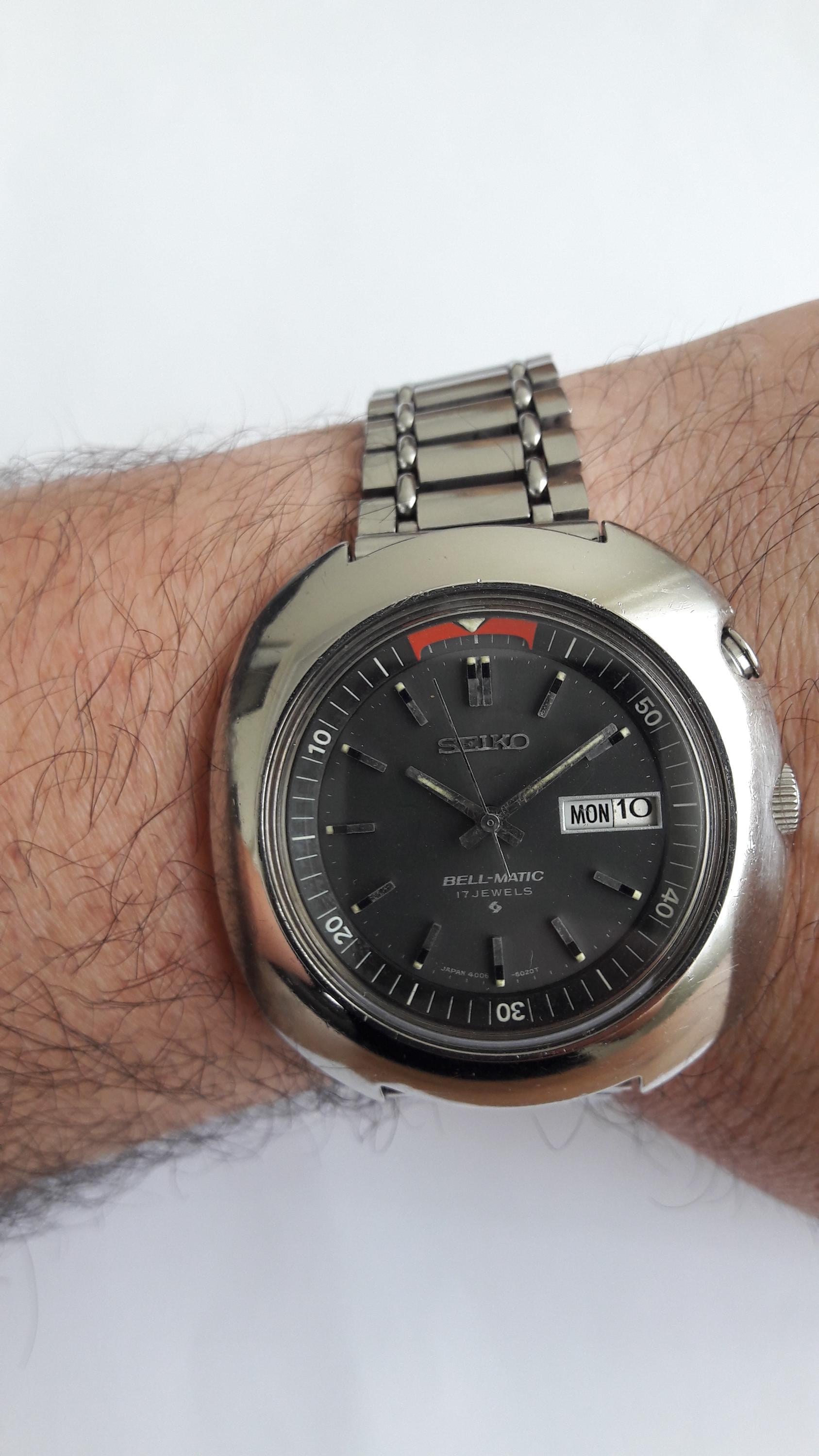 Vintage Seiko Bell-matic UFO 4006-6002 Automatic Alarm Watch (1971