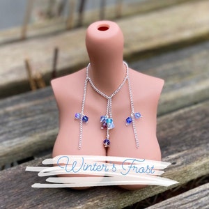 Winter’s Frost -Handmade Necklace for Smartdoll Dollfie Dream and similar 1/3 bjd dolls.