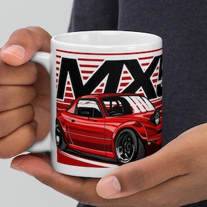 Mazda Miata MX-5 MX5 NA Mk1 Roadster JDM Mug Gift Red