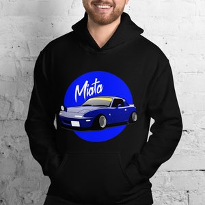 Miata Hoodie | Mazda MX-5 MX5 NA Blue MK1 Roadster JDM Hoodie Gift Unisex | Gift for Him | Mx5 Hoodie