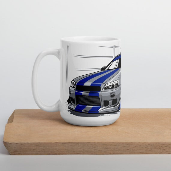 R34 Skyline Mug - Coffee Mug for Car Guys
