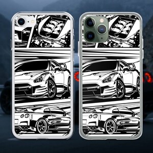 R35 GT-R iPhone Case | JDM Gift iPhone 16 Pro Max, 15 pro, 12 mini, se, 11 Pro Max, 11 Pro, 11, XR, xs, x, xs max, 7, Plus Skyline Gtr Case