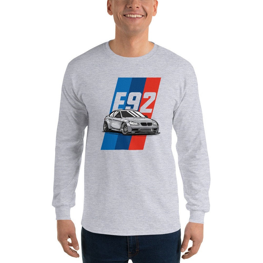 BMW E92 M3 Widebody BMW M Power Bavarian Racing Car Mens Long Sleeve ...