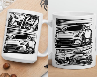 R35 GTR JDM Legend Nissan GT-R | Gift Mug Tea Cup | Skyline | Gift for him