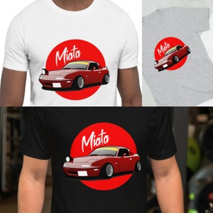 Mazda Miata MX-5 MX5 NA Mk1 Roadster JDM T-shirt prezent Unisex