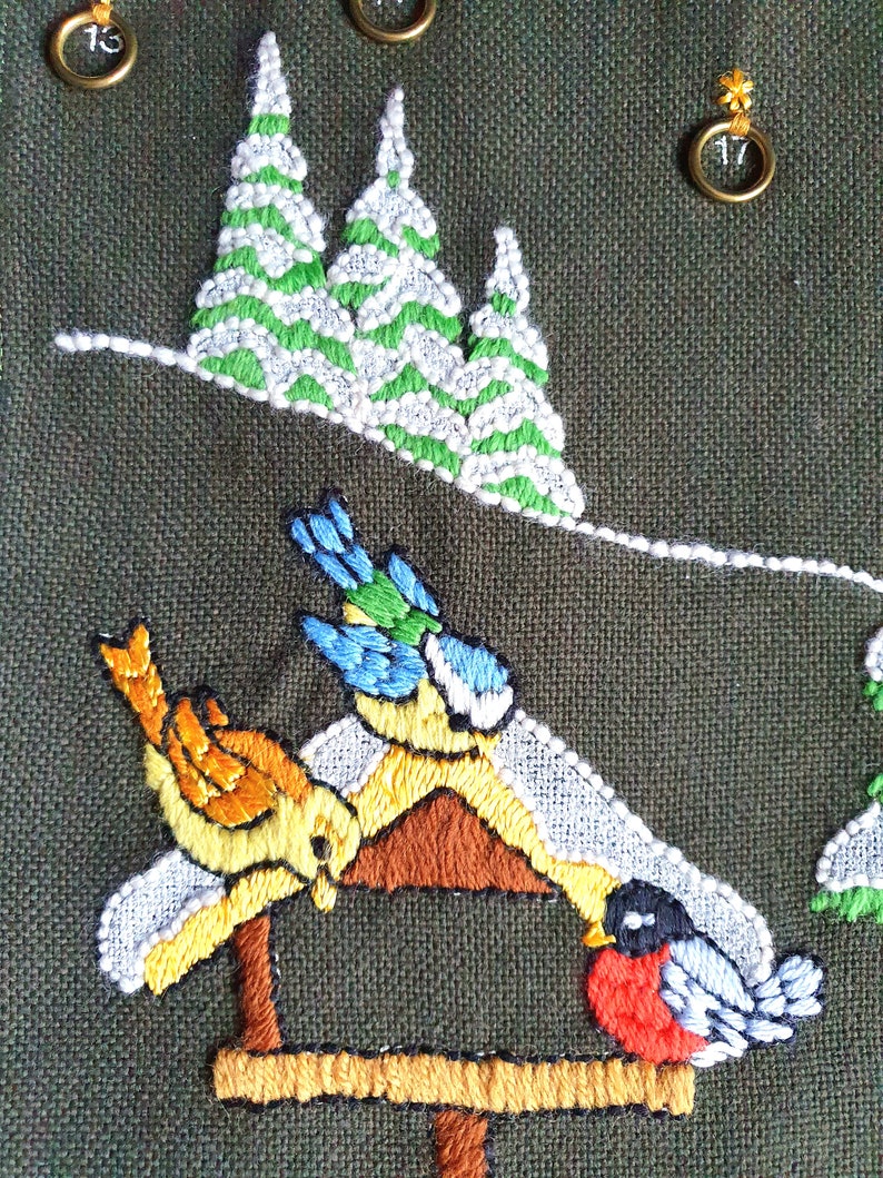 Vintage Advent Calendar Wall Hanging Bambi Motif With Etsy UK