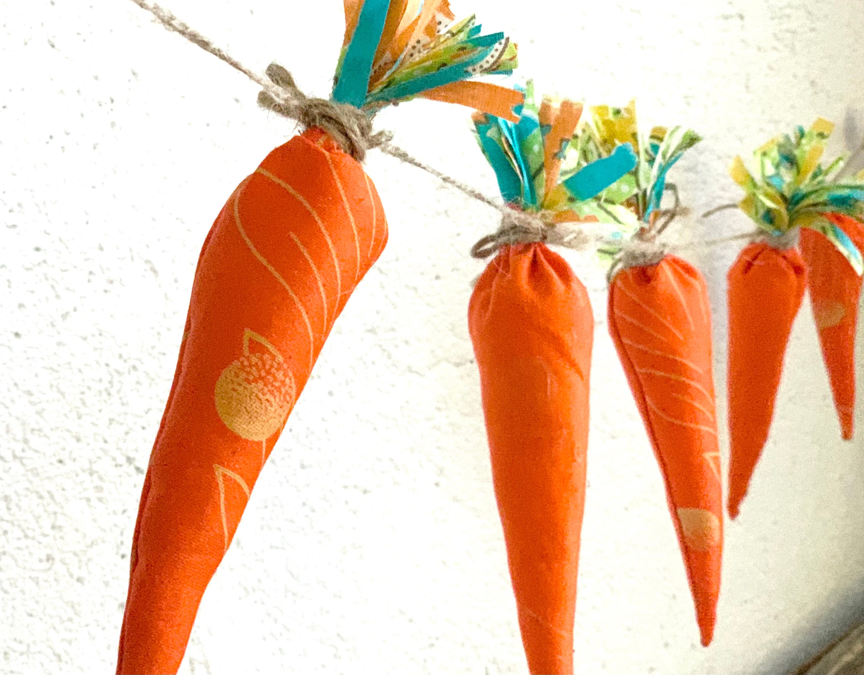 Carrot garland. Easter garland. Carrot decorations. Easter Etsy